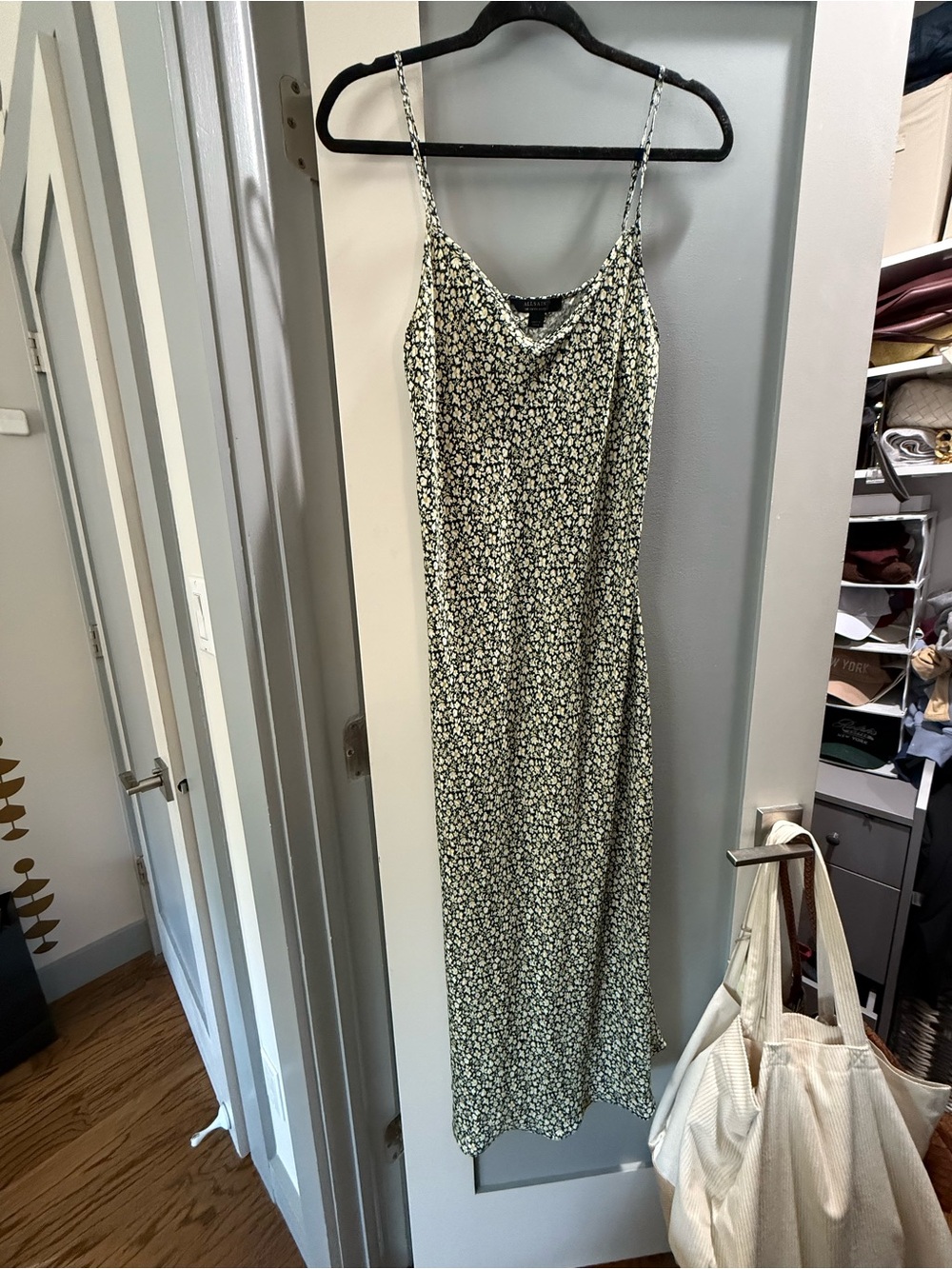 AllSaints Ditsy Floral Slip Maxi Dress